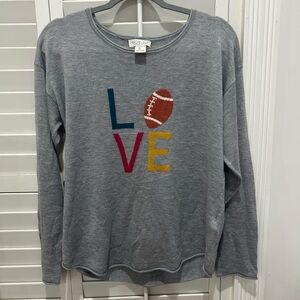Rachel Zoe Gray Love Sweater